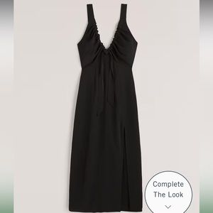 Abercrombie & Fitch Cinched Neck Slip Dress
